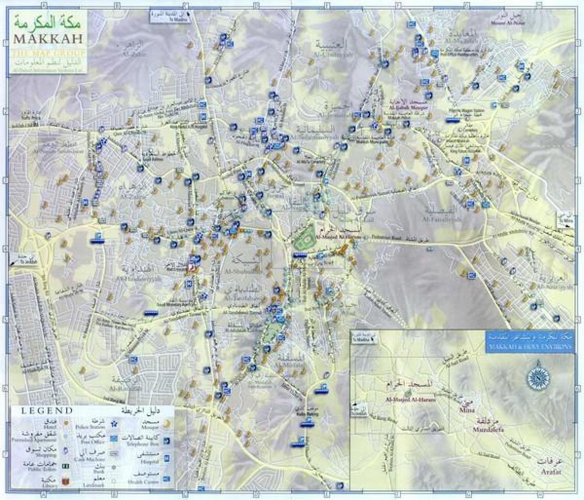 Пътна карта на град Мека 