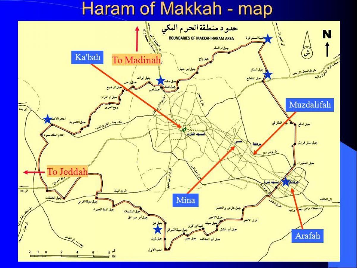карта на границите на харама 