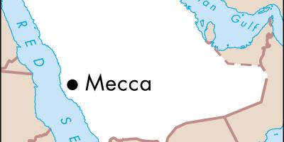 Картата ако shahrah e хиджра в Мека 