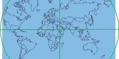 Карта на Кааба се намира в центъра на света 