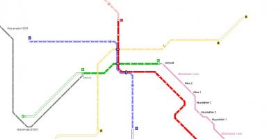 Карта на метрото в Мека 