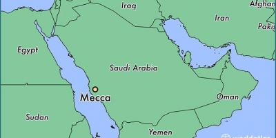 Град Мека на картата
