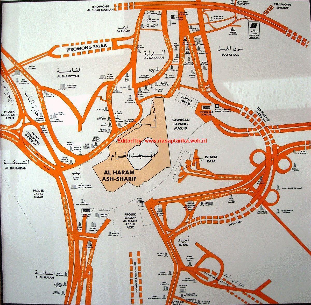 карта misfalah Мека картата