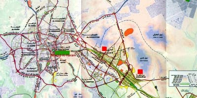 Мека джамия Ал-харам Шариф картата